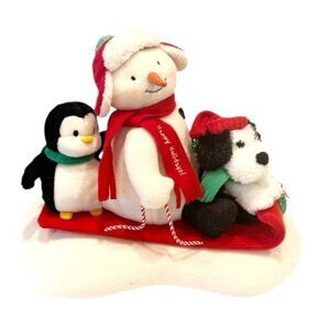 Hallmark 2007 Jingle Pals Snowman Sleigh Ride Musical Animated Tested and Works